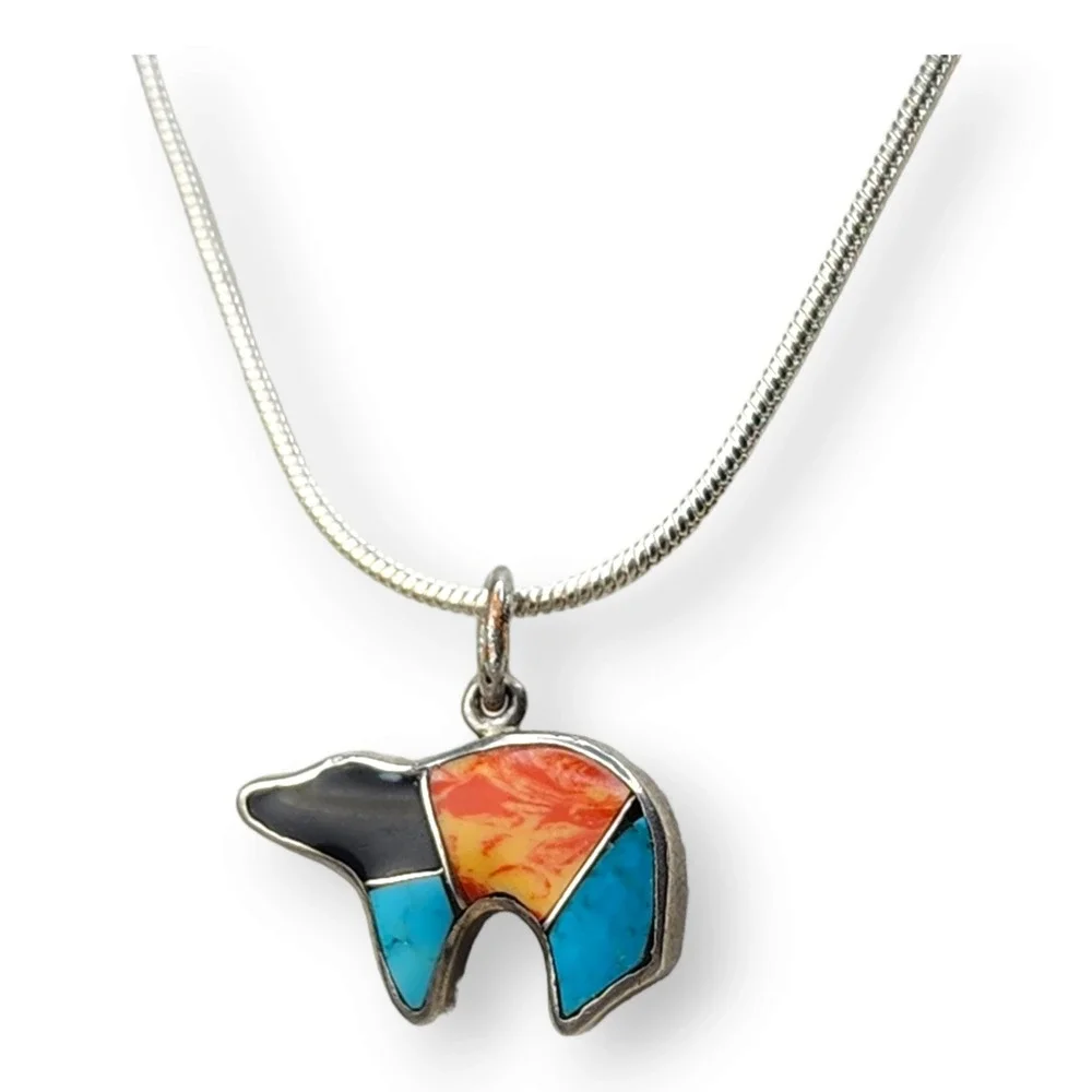 DA Pendant Necklace Sterling Silver 925 18